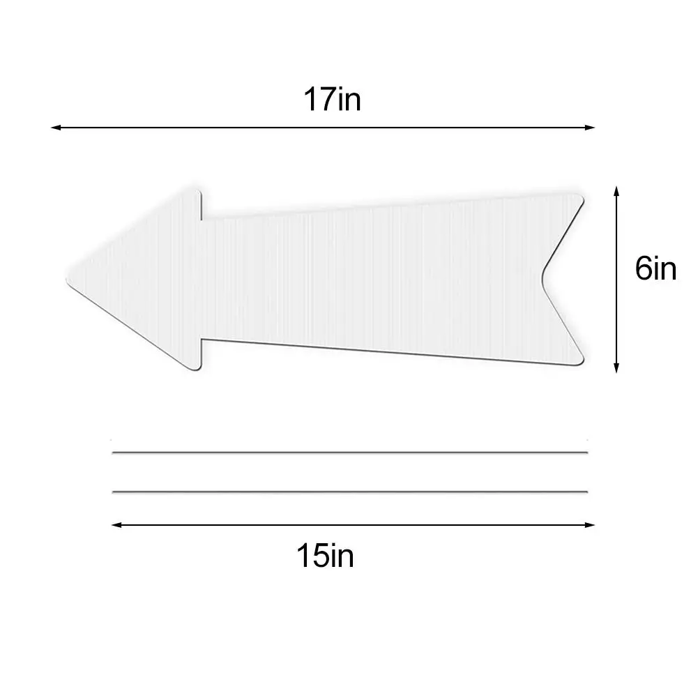 Yard Sign Blank - Wodoodporne, puste tablice ogrodowe DIY z
