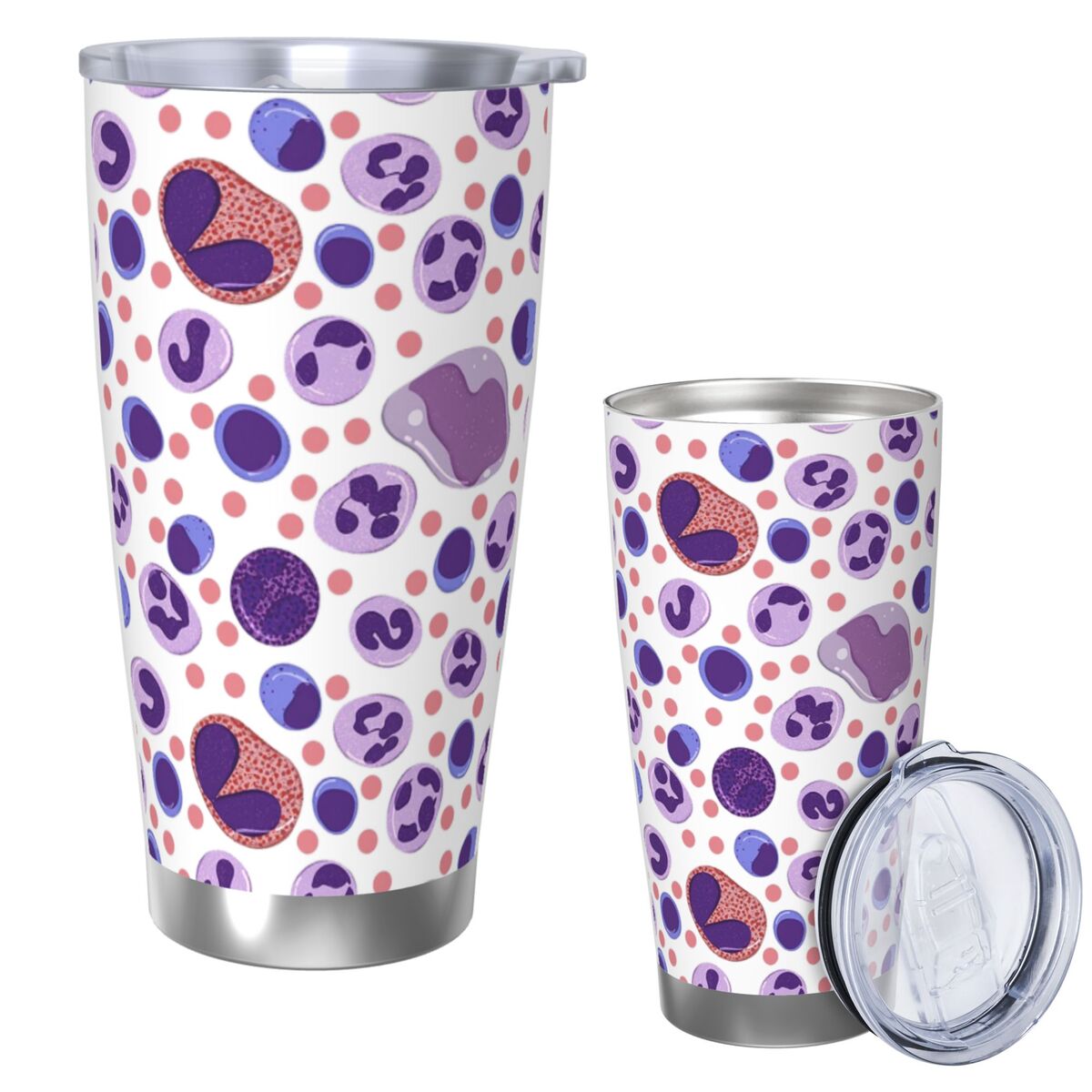 Tumbler 20Oz White - Kubek Termiczny ze Stali Nierdzewnej z
