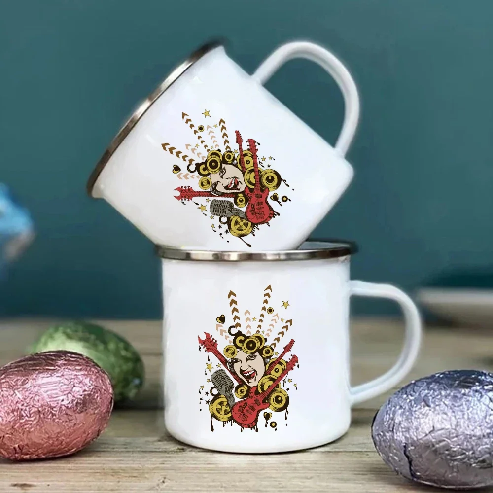 Sublimation Mug White - Biały metalowy kubek Roaring Rock Singer