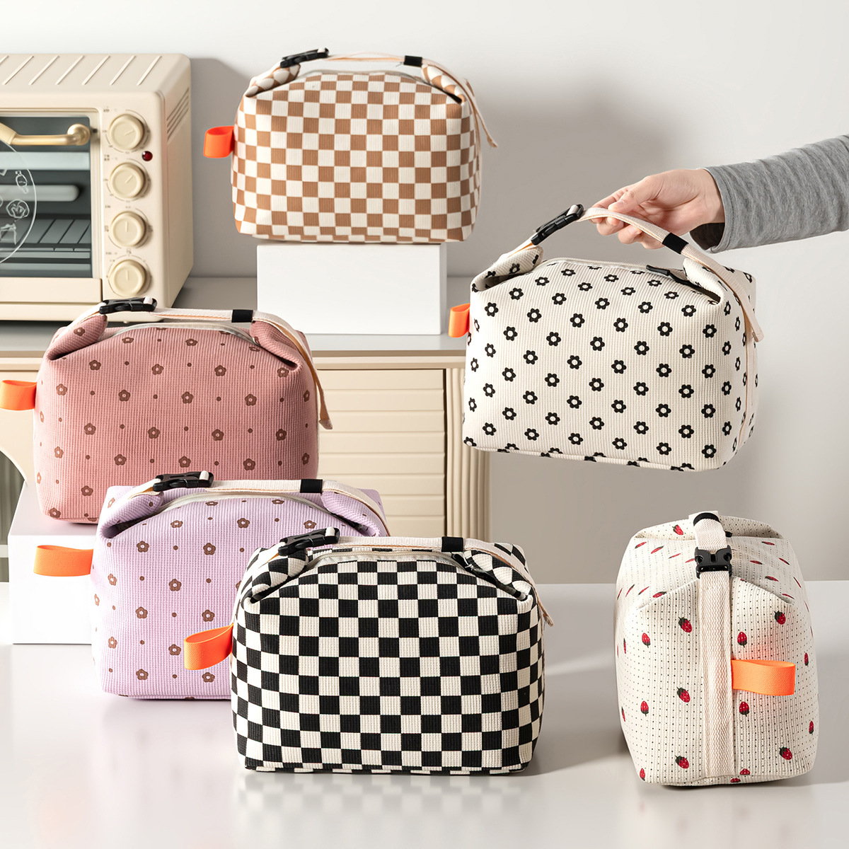 Tote Bag Sublimation - Urocza torba na lunch z korduroy,