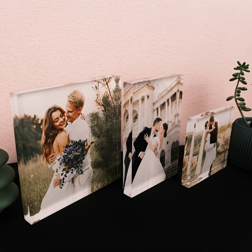 Photo Acrylic Block - Personalizowany akrylowy blok fotograficzny na rocznicę