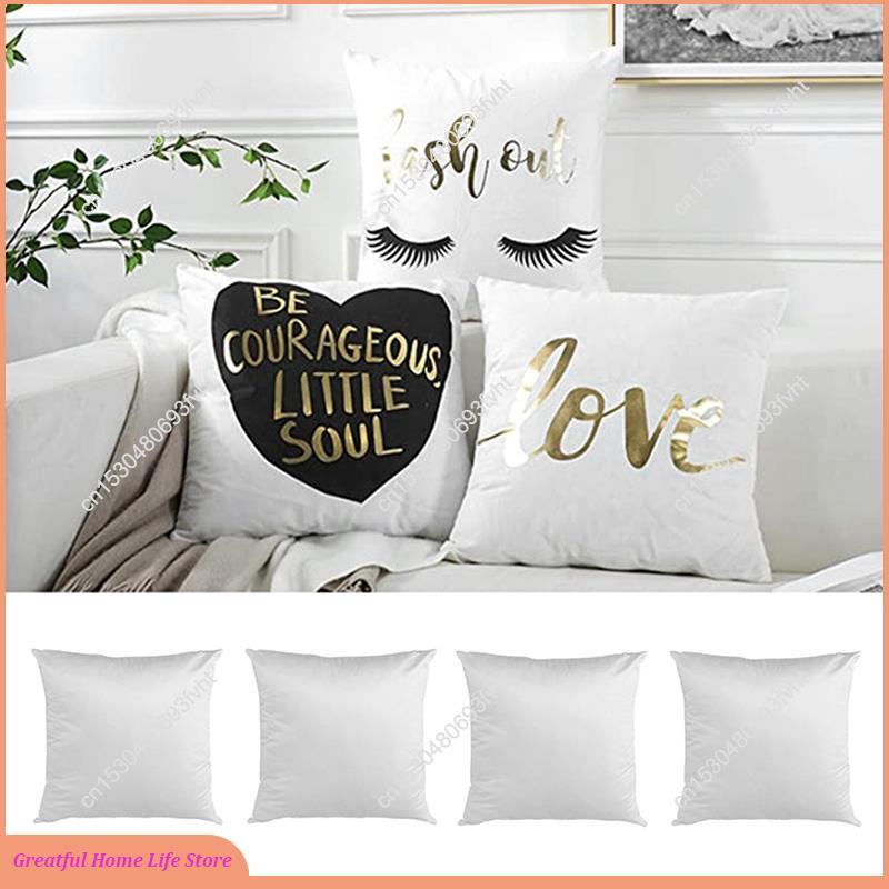 Pillow Cover Sublimation - AT59 40X40 Białe Gładkie Poszewki na