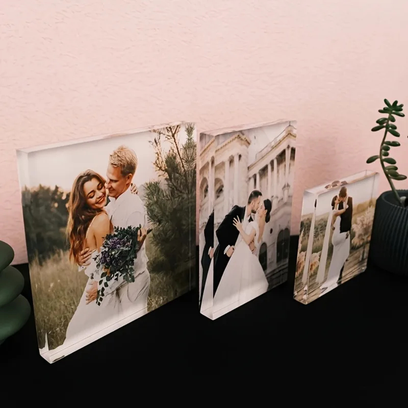 Photo Acrylic Block - Personalizowany akrylowy blok fotograficzny na rocznicę