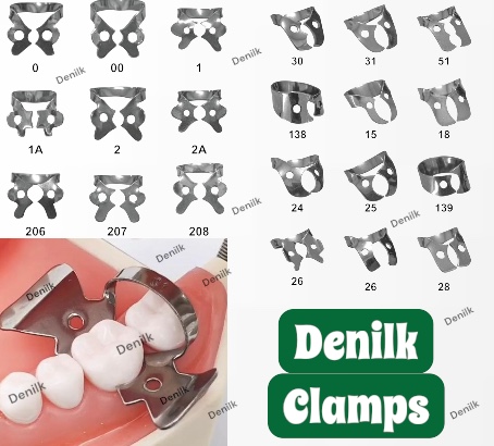 Metal Photo Panel - DENILK 1 szt. Klamry do koferdamu