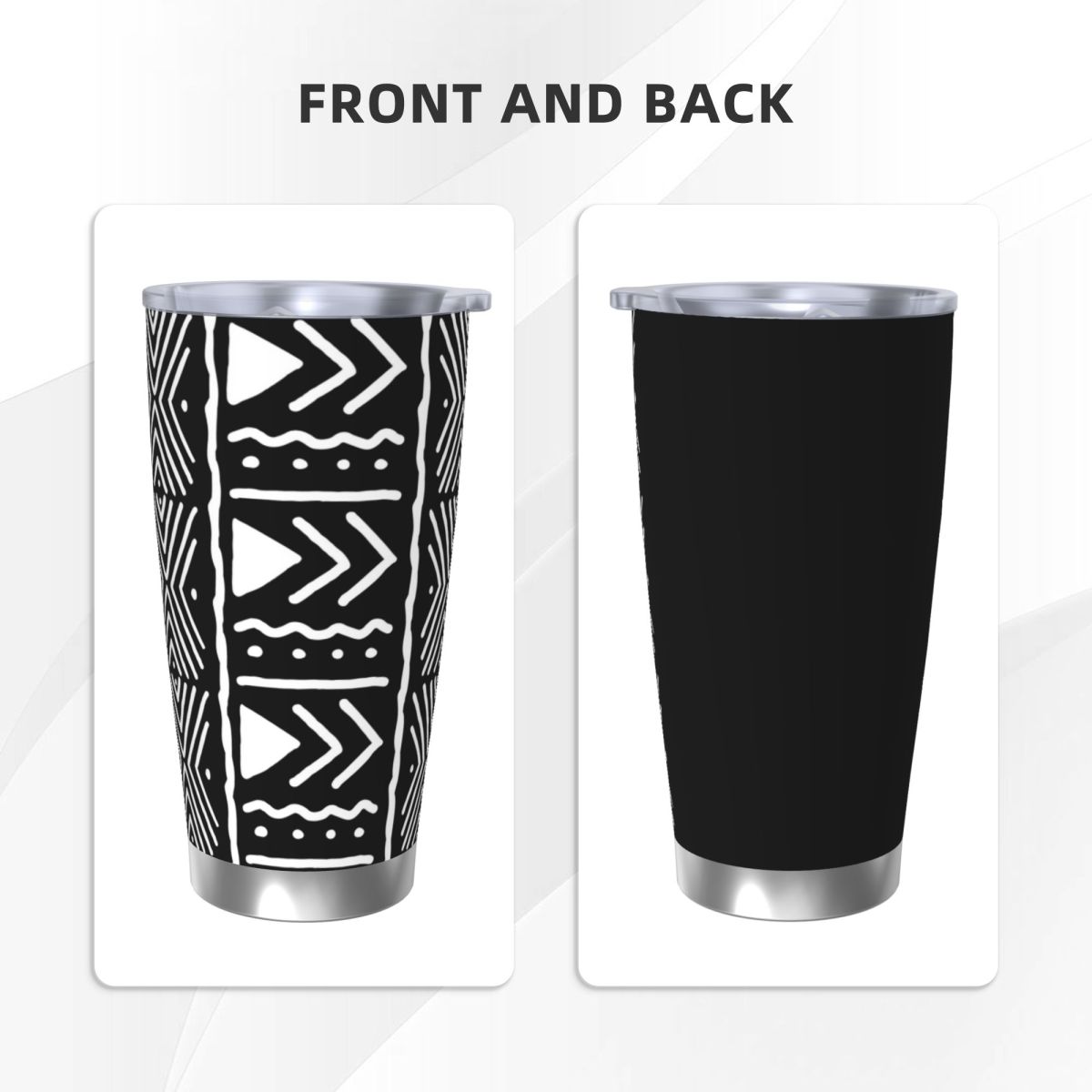 Czarno-biały afrykański wzór b – Tumbler 20Oz White recenzja i cena