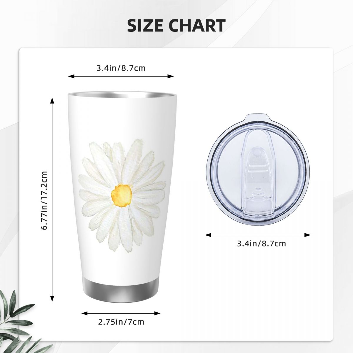 Ręcznie Malowany Kubek Termicz – Tumbler 20Oz White recenzja i cena