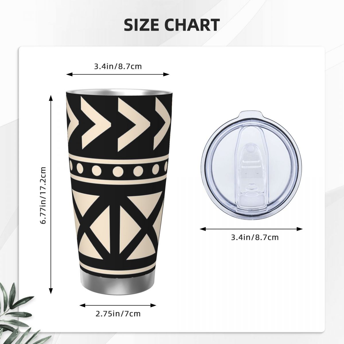 Afrykański Ścierka Błotna Czar – Tumbler 20Oz White recenzja i cena