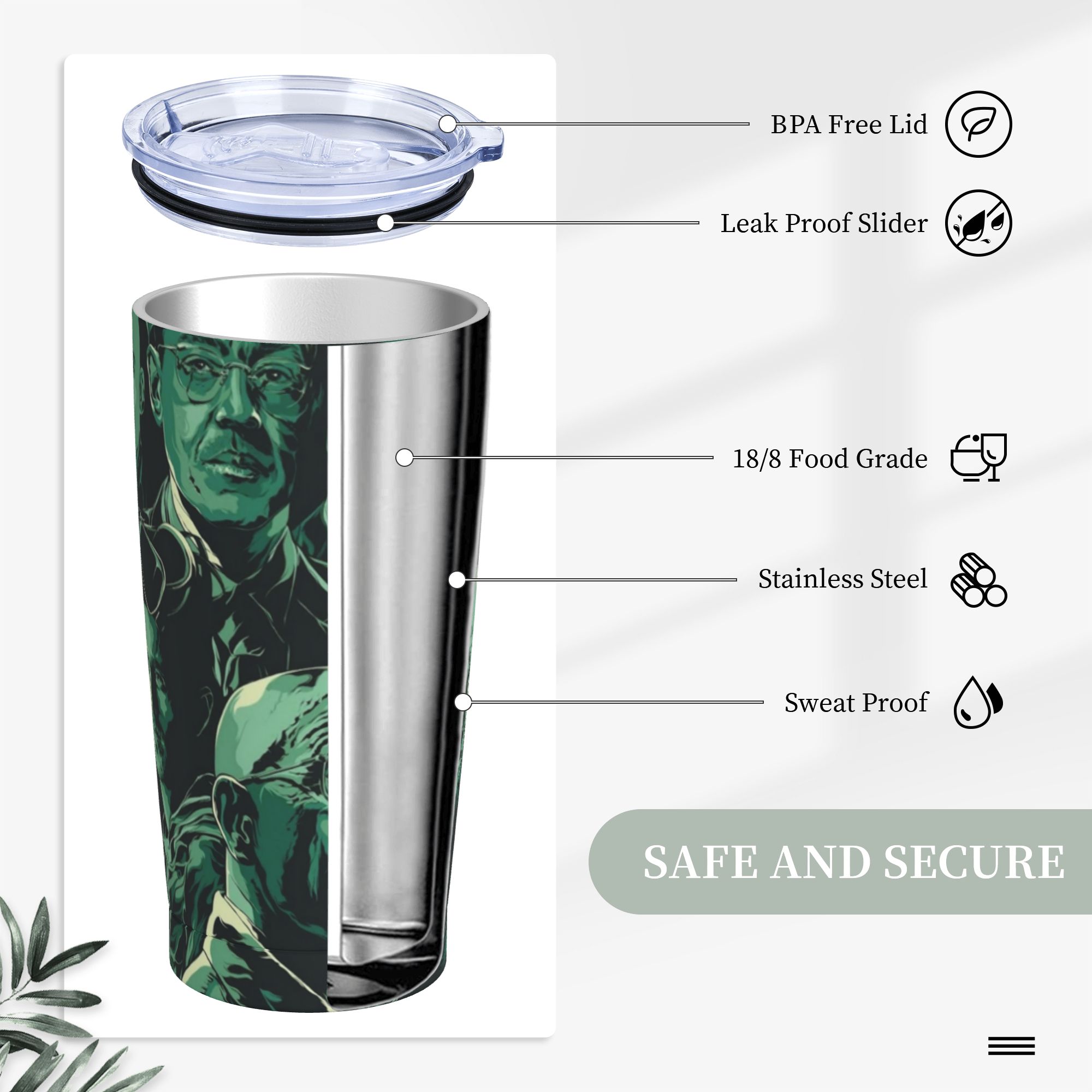 Termos Breaking Bad Walter Whi – Tumbler 20Oz White recenzja i cena