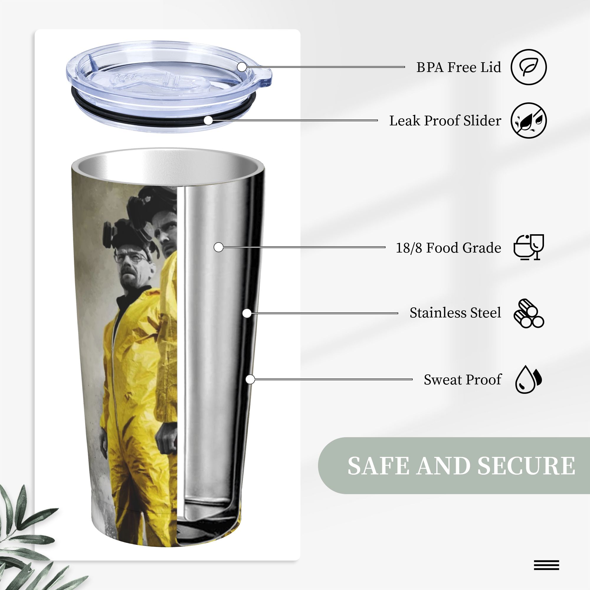 Kubek termiczny Breaking Bad,  – Tumbler 20Oz White recenzja i cena