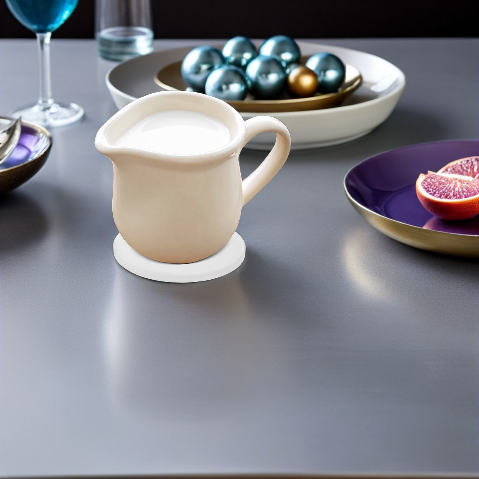 12 szt. Białe, okrągłe, cerami – Ceramic Tile Blank recenzja i cena