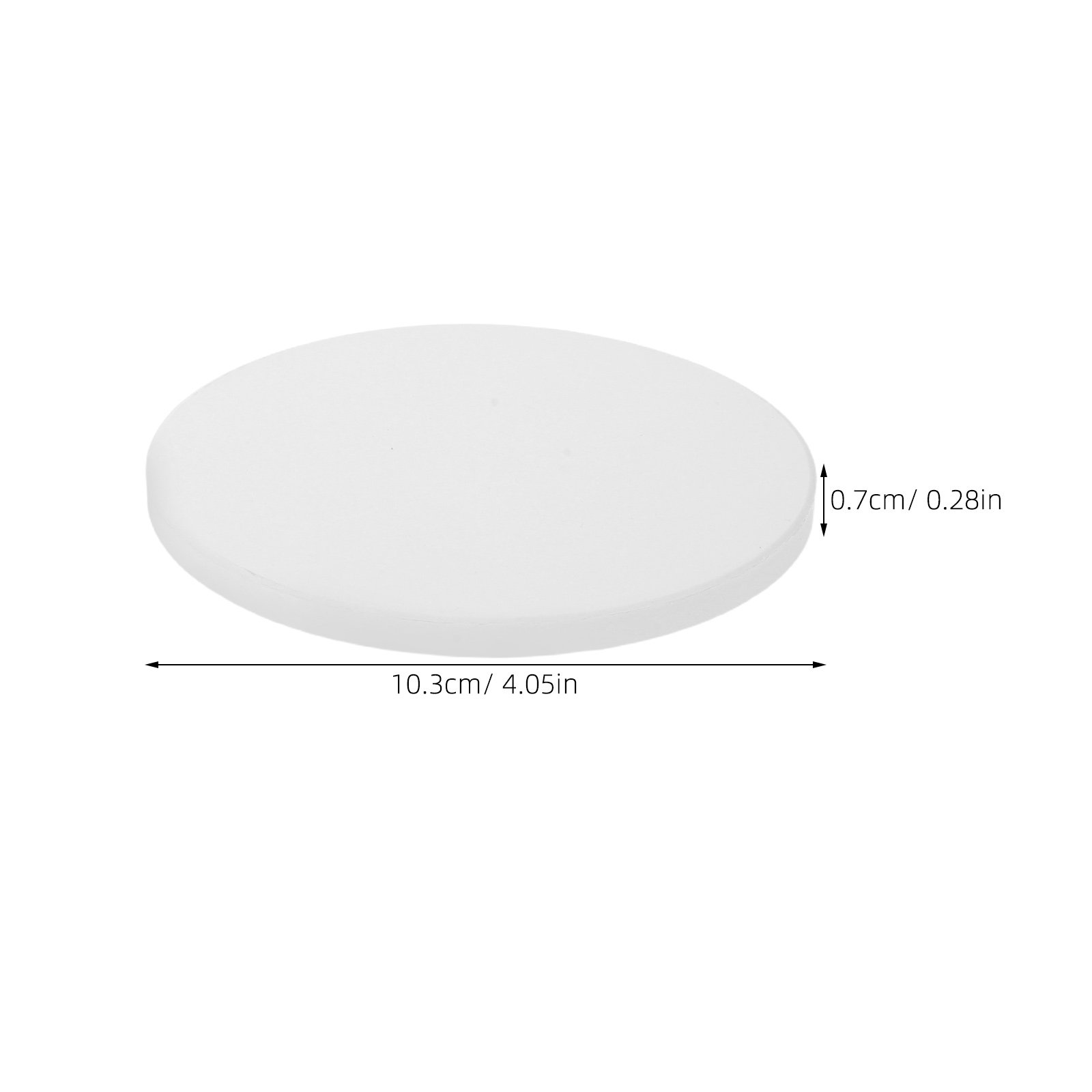 12 szt. Białe, okrągłe, cerami – Ceramic Tile Blank recenzja i cena