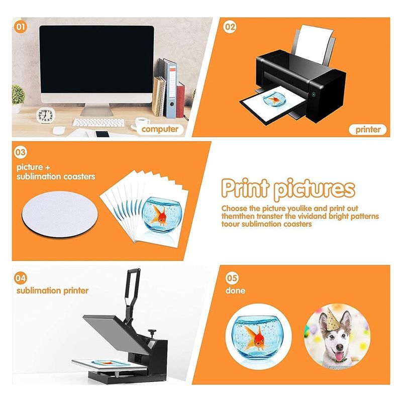 AB46 - Podkładki sublimacyjne, – Coaster Sublimation Blank recenzja i cena