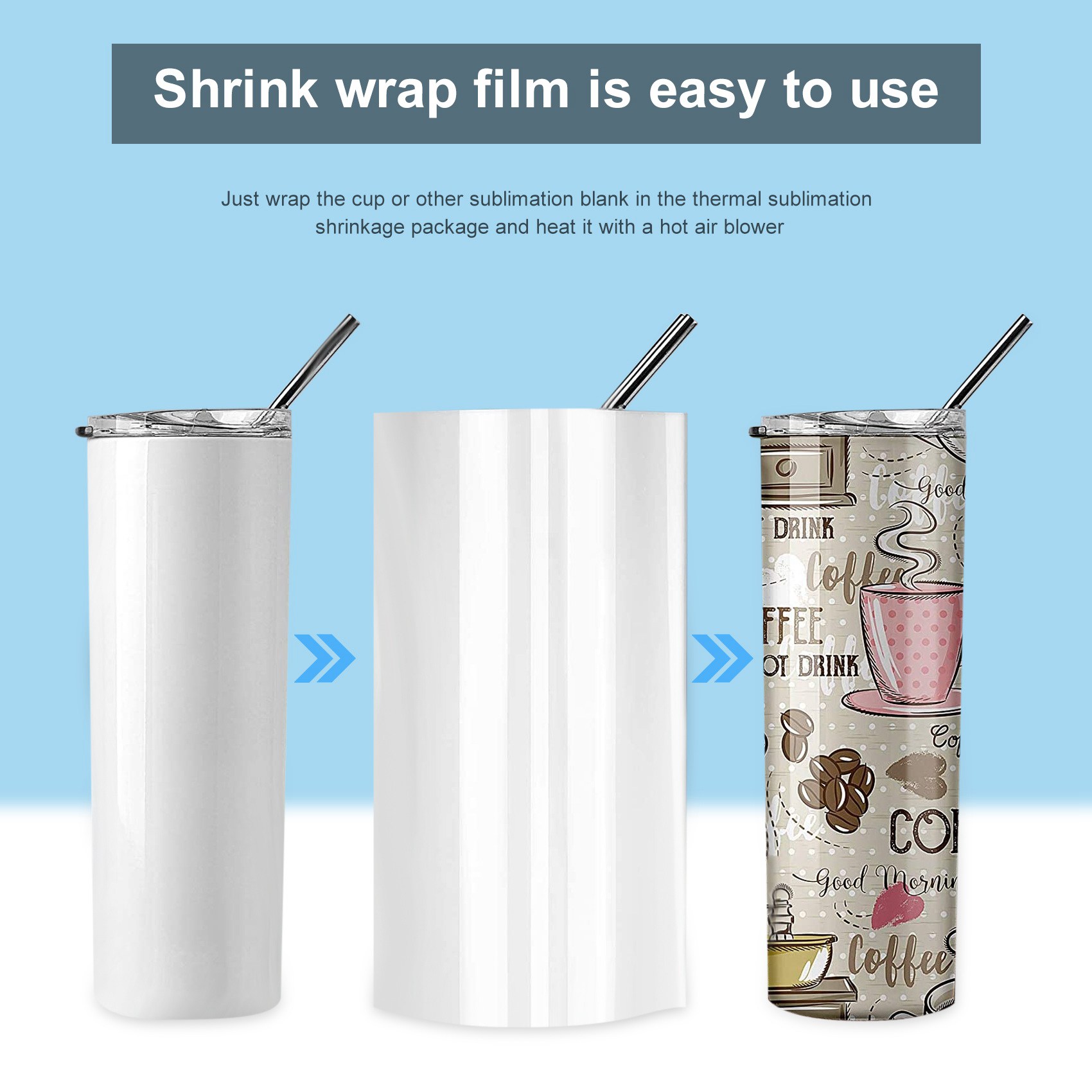 ABHI-30 szt. Folia termokurczl – Sublimation Mug White recenzja i cena
